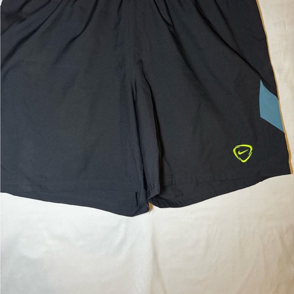 Nike Men's Black and Blue Athletic Shorts